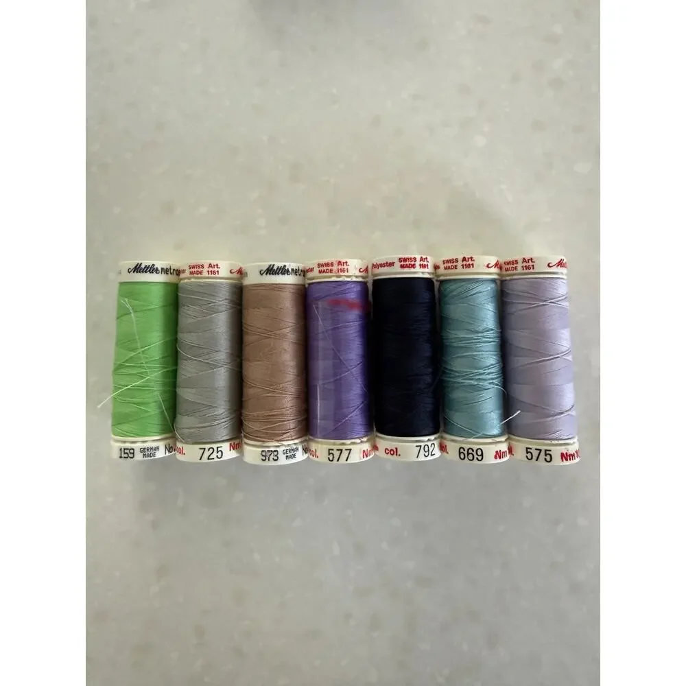 Gutermann Mettler Metrosene PolySheen Vintage Sewing Thread Spool Lot 27 German